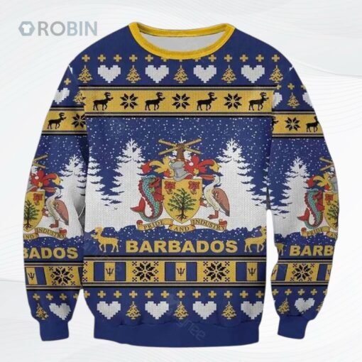 Barbados Island Ugly Christmas Sweater