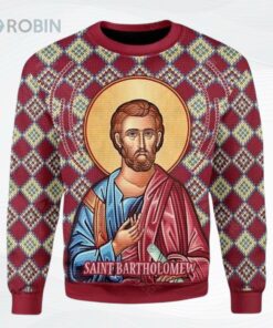 Bartholomew The Apostle Ugly Christmas Sweater, Sweatshirt