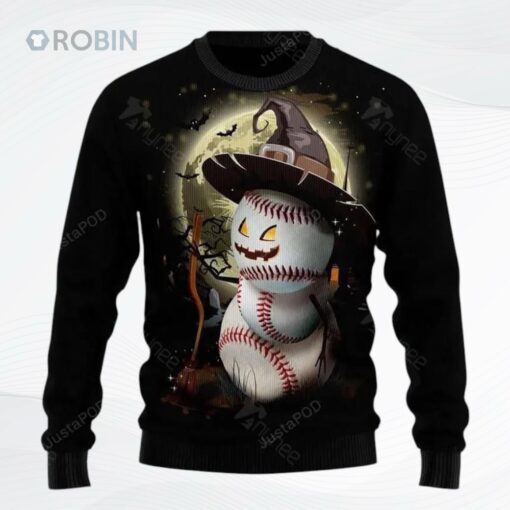 Baseball Witch Ugly Christmas Sweater
