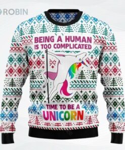 Be Unicorn Ugly Christmas Sweater