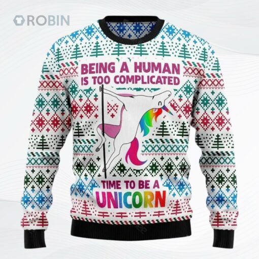 Be Unicorn Ugly Christmas Sweater