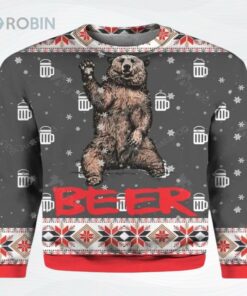 Bear Beer Ugly Christmas Sweater, Sweatshirt