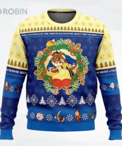 Beauty And The Beast Ugly Sweater Belle Princess Ugly Christmas Sweater, Sweatshirt