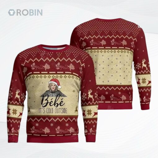 Bebe It Is Cold Outside Christmas Gift Bebe It Is Cold Outside Ugly Christmas Sweater
