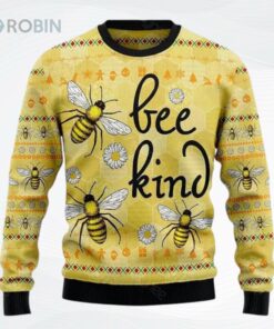 Bee Kind Ugly Christmas Sweater, Sweatshirt
