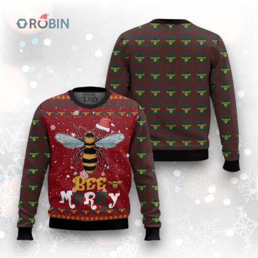 Bee Merry Ugly Christmas Sweater