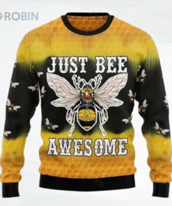 Bee Tie Dye Ugly Christmas Sweater, Sweatshirt