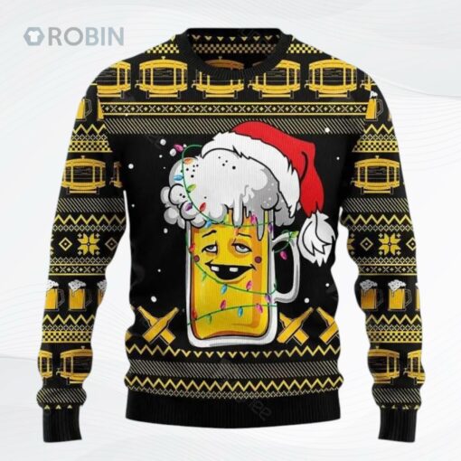 Beer Xmas Christmas Ugly Christmas Sweater, Sweatshirt