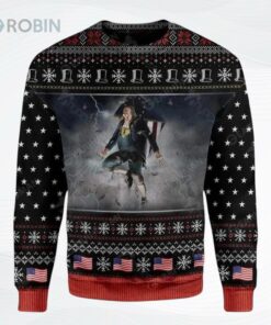 Benjamin Franklin Vs Zeus For Christmas Ugly Christmas Sweater Benjamin Franklin Vs Zeus For Christmas Ugly Christmas Sweater