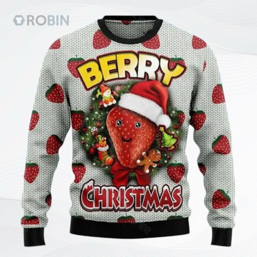 Berry Christmas Womens Ugly Christmas Sweater