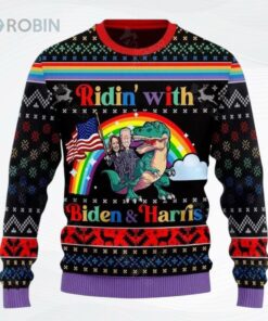 Biden And Harris Lgbt Ugly Christmas Sweater, Sweatshirt