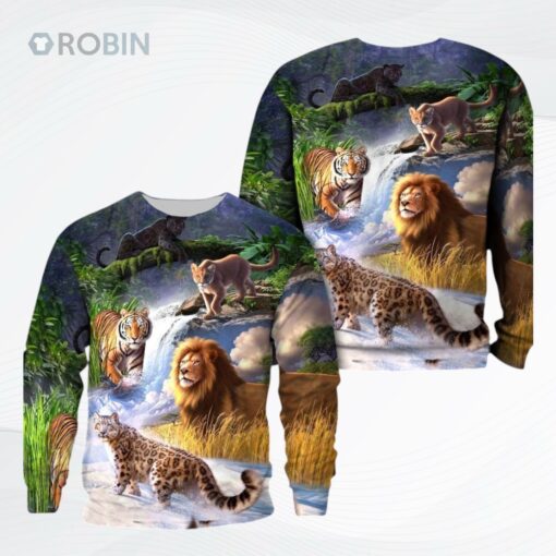 Big Cat Ntqdtm Ugly Christmas Sweater, Sweatshirt