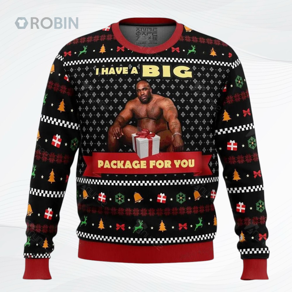 Big Package Barry Wood Meme Christmas Ugly Christmas Sweater, Sweatshirt Big Package Barry Wood Meme Christmas Ugly Christmas Sweater, Sweatshirt