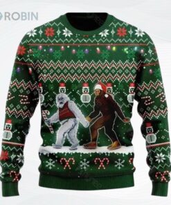 Bigfoot I Hate People Club Ugly Christmas Sweater