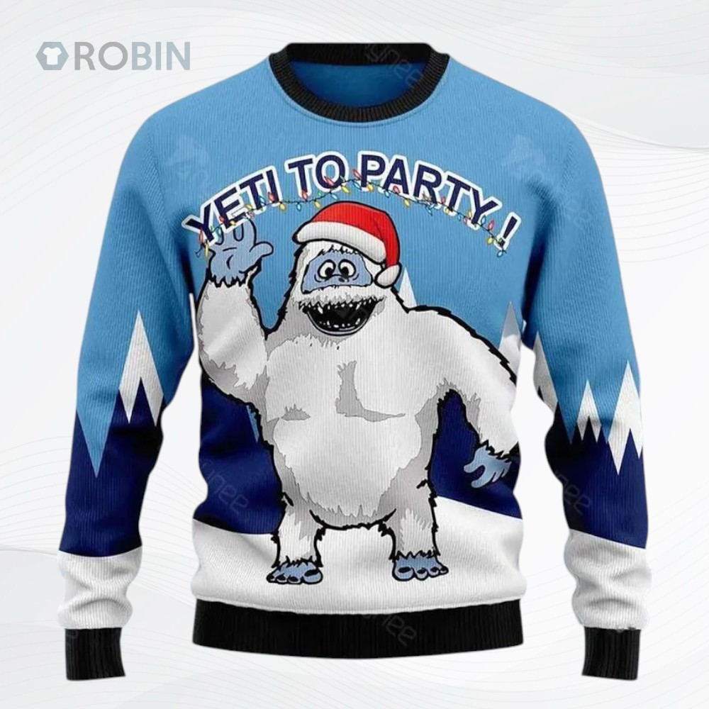 Bigfoot Party Christmas Ugly Christmas Sweater, Sweatshirt Bigfoot Party Christmas Ugly Christmas Sweater, Sweatshirt