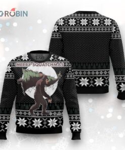 Bigfoot Squatchmas Ugly Christmas Sweater