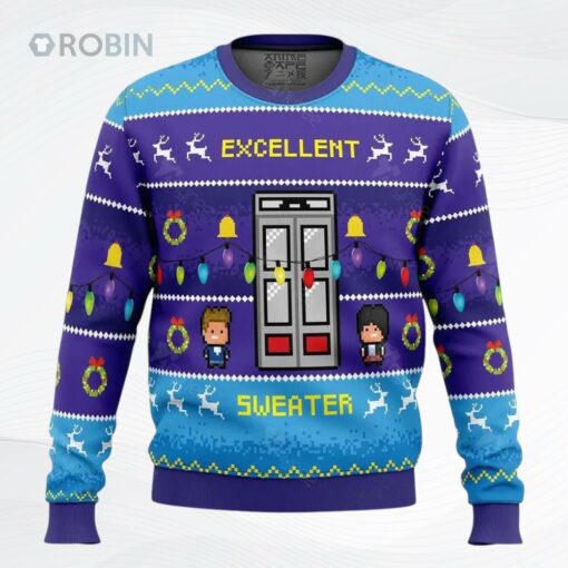 Bill And Ted Ugly Christmas Sweater