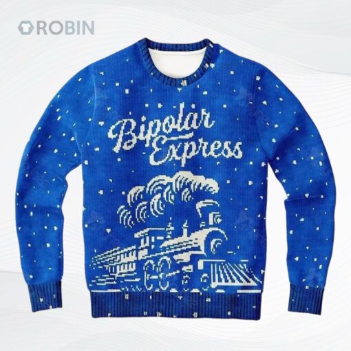 Bipolar Express Ugly Christmas Sweater