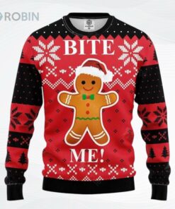 Bite Me Cookie Christmas Ugly Christmas Sweater