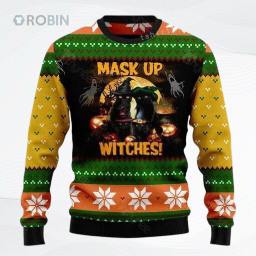Black Cat Christmas Ugly Christmas Sweater, Sweatshirt