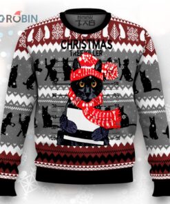 Black Cat Tree Killer Ugly Christmas Sweater Black Cat Tree Killer Ugly Christmas Sweater