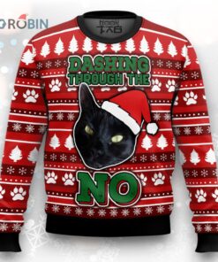 Black Cat Ugly Christmas Sweater