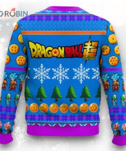 Black Goku Super Saiyan Rose Christmas Ugly Christmas Sweater