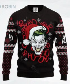 Black Joker Christmas Ugly Christmas Sweater