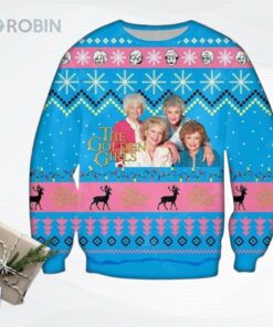 Blanche Devereaux Dorothy Zbornak The Golden Girls Poster All Over Printed Ugly Christmas Sweater, Sweatshirt