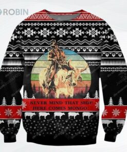 Blazing Saddles All Over Printed Ugly Christmas Sweater