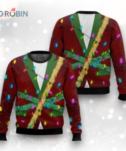 Blink Blink Santa Claus Ugly Christmas Sweater