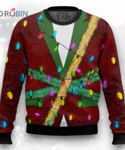Blink Blink Santa Claus Ugly Christmas Sweater