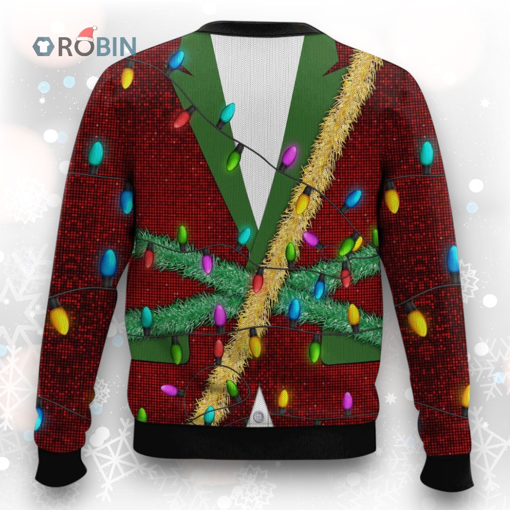 Blink Blink Santa Claus Ugly Christmas Sweater Blink Blink Santa Claus Ugly Christmas Sweater