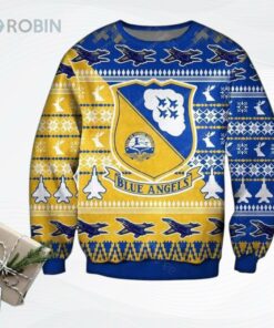 Blue Angels Air Force Ugly Christmas Sweater, Sweatshirt