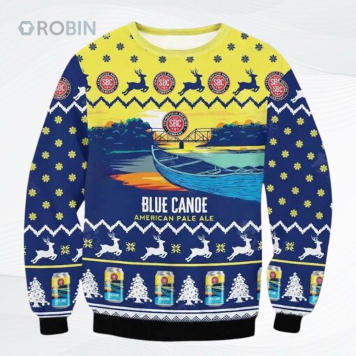 Blue Canoe American Pale Ale Ugly Christmas Sweater