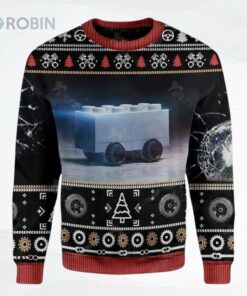 Blursed Cybertruck Womens All Over Printed Ugly Christmas Sweater
