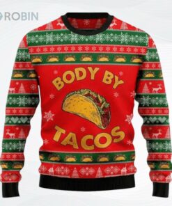 Body By Taco Ugly Christmas Sweater, Sweatshirt