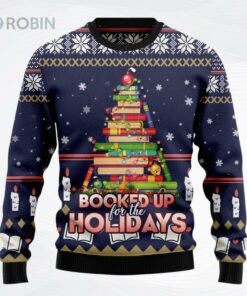 Book Christmas Tree Christmas Ugly Christmas Sweater, Sweatshirt