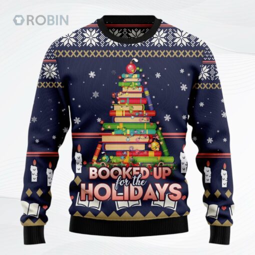 Book Christmas Tree Christmas Ugly Christmas Sweater, Sweatshirt