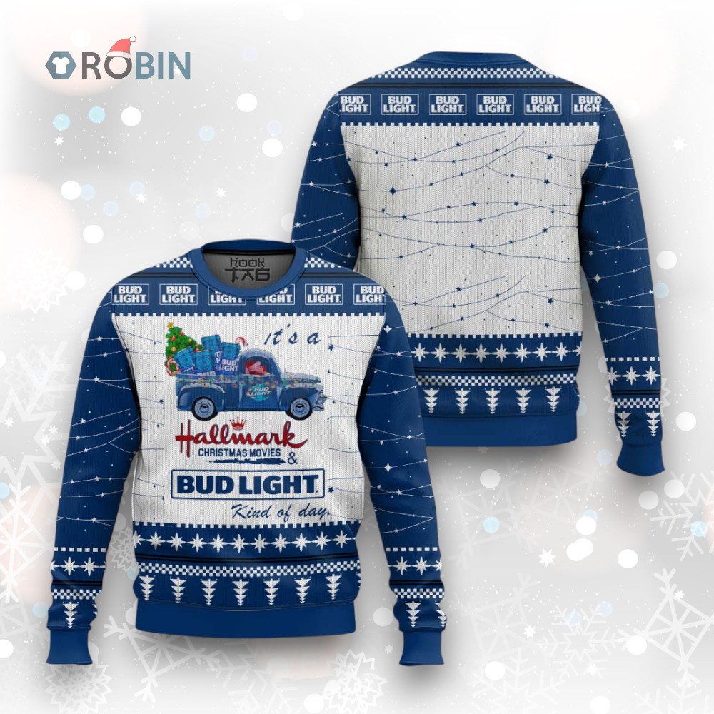 Bud Light Hallmark Ugly Christmas Sweater Bud Light Hallmark Ugly Christmas Sweater
