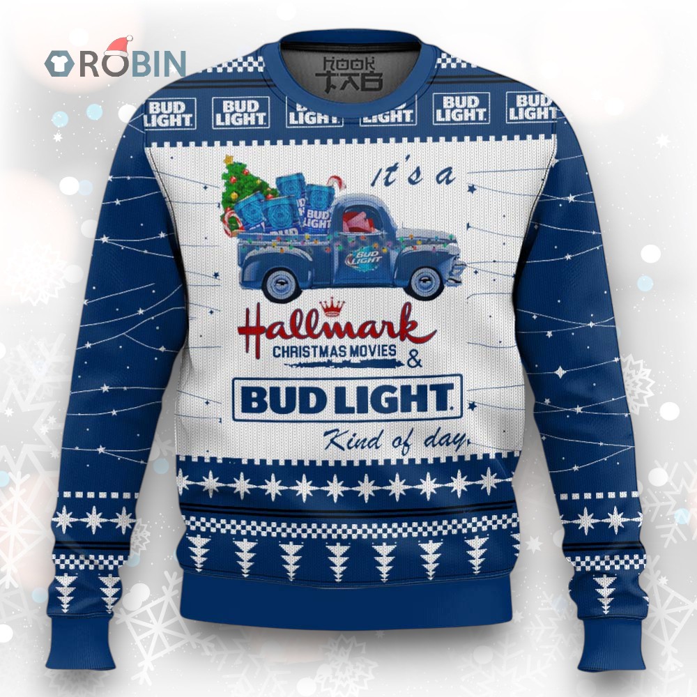 Bud Light Hallmark Ugly Christmas Sweater Bud Light Hallmark Ugly Christmas Sweater