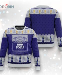 Bud light Platinum Ugly Christmas Sweater