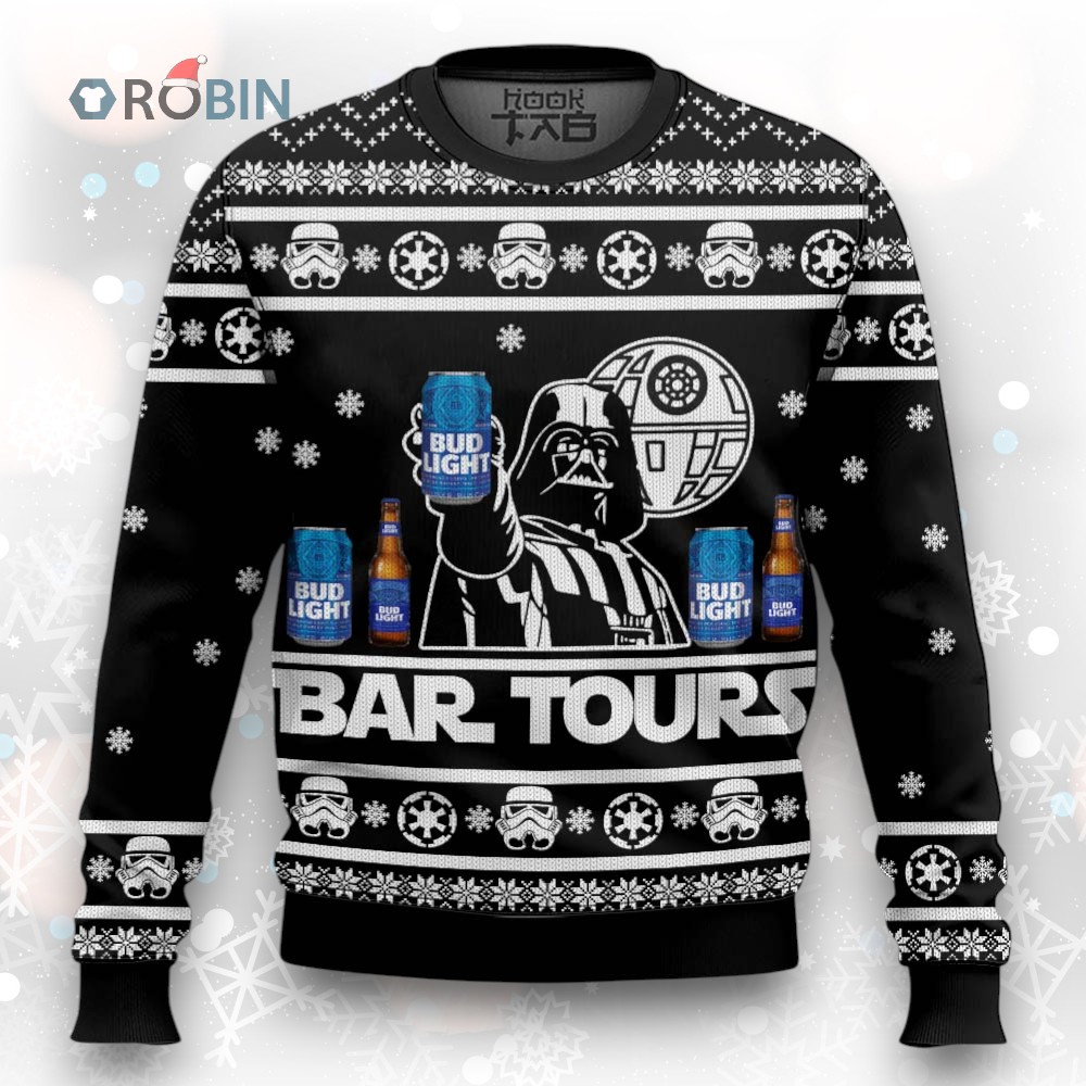 Bud Light Star Wars Ugly Christmas Sweater Bud Light Star Wars Ugly Christmas Sweater