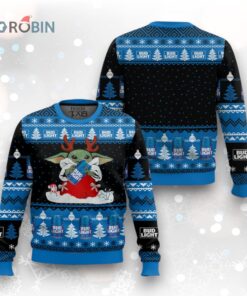 Bud Light Yoda Christmas Ugly Christmas Sweater