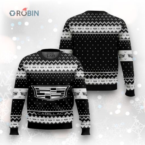 Cadillac Car Ugly Christmas Sweater
