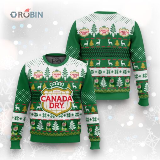 Canada Dry Ginger Ale Ugly Christmas Sweater