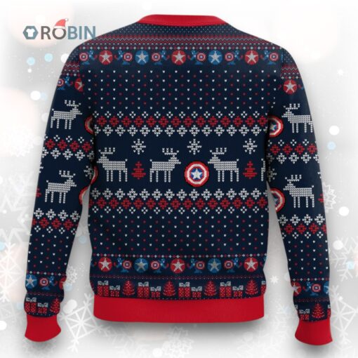 Captain American Christmas Ugly Christmas Sweater