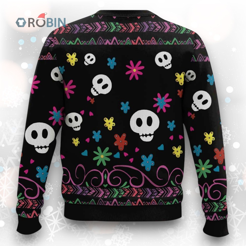Cat Sugar Skull Ugly Christmas Sweater Cat Sugar Skull Ugly Christmas Sweater