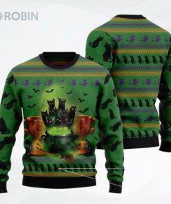 Cats Halloween Ugly Christmas Sweater, Sweatshirt