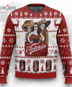 Cerveza Victoria Mexican Beer Ugly Christmas Sweater